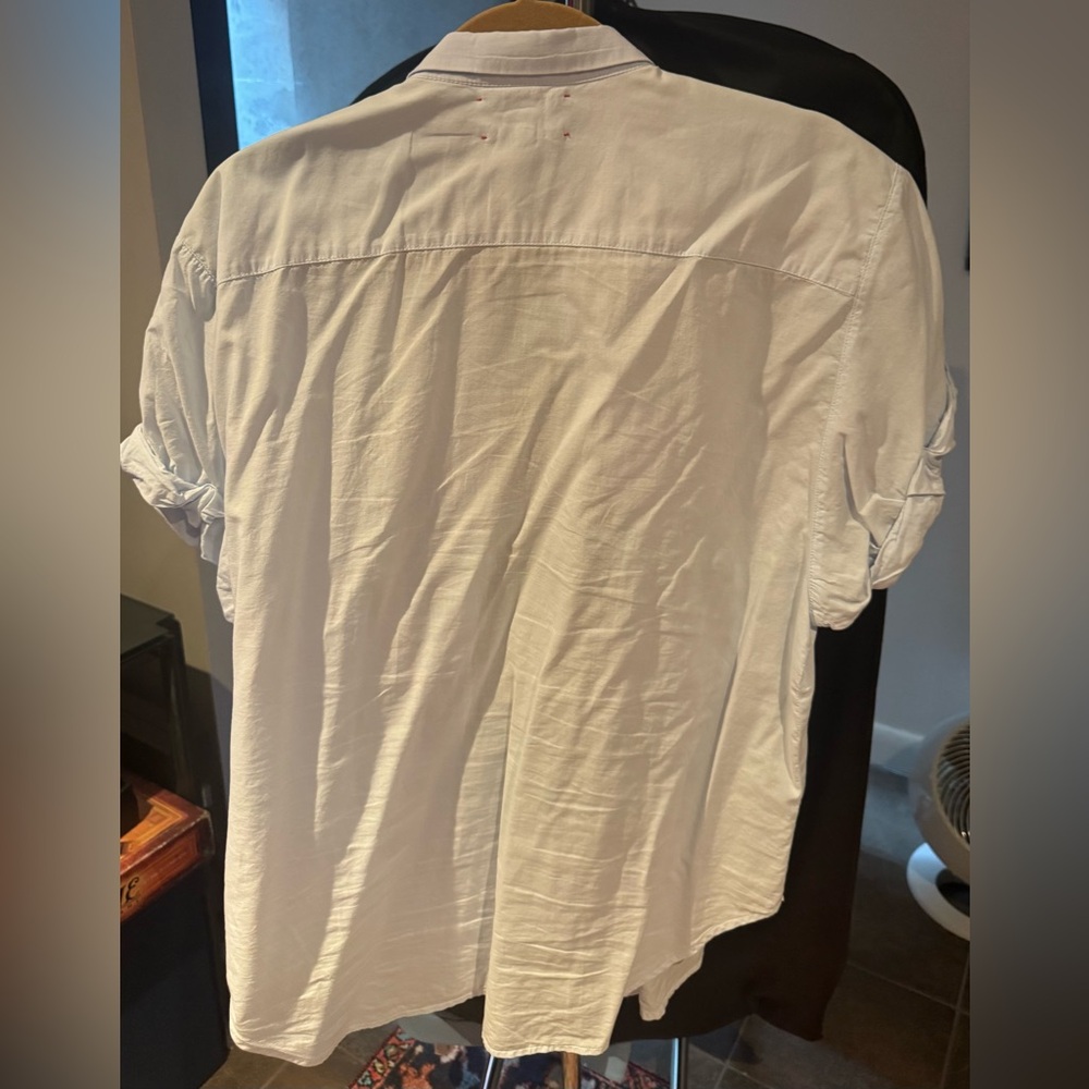 Xirena Light Blue Women's Relaxed Button-Down Shirt - Channing - Picture 4 of 5